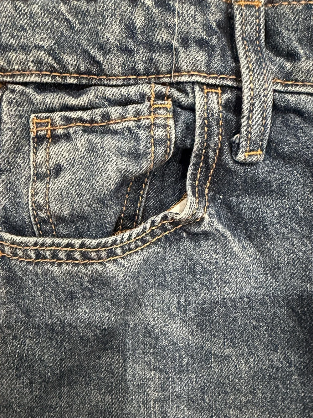 Kids Old Navy Distressed Wide Leg Jeans - Medium Blue